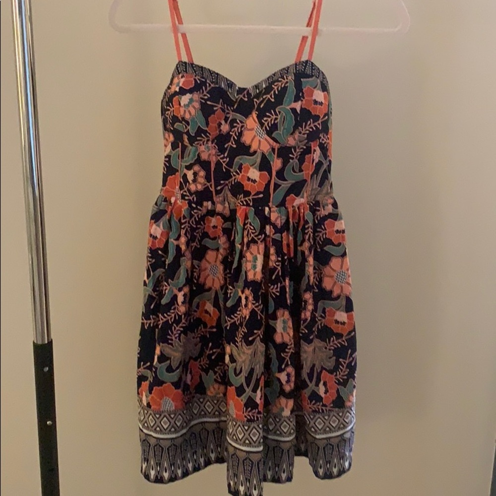 Size Small printed fit and flare dress